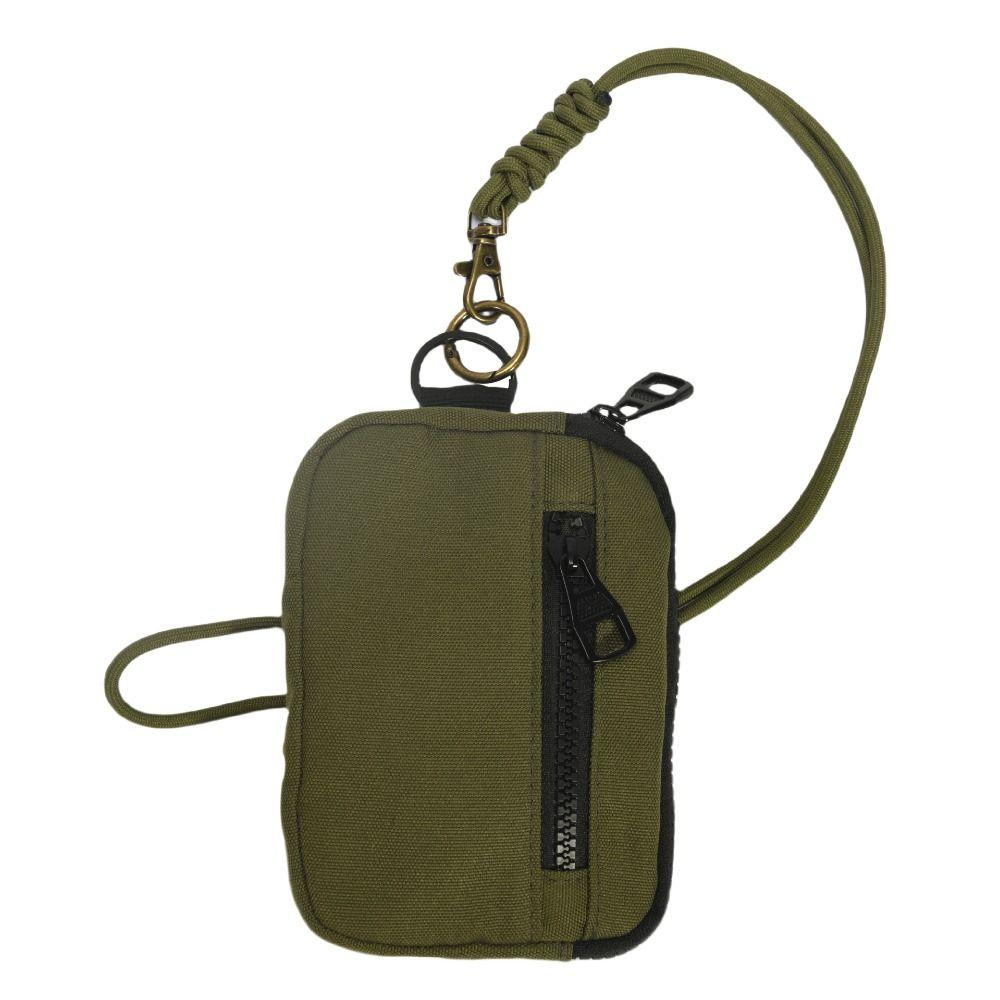 Solid Color Hanging Neck Wallet Multifunctional Small Storage Bag  Zipper Bag