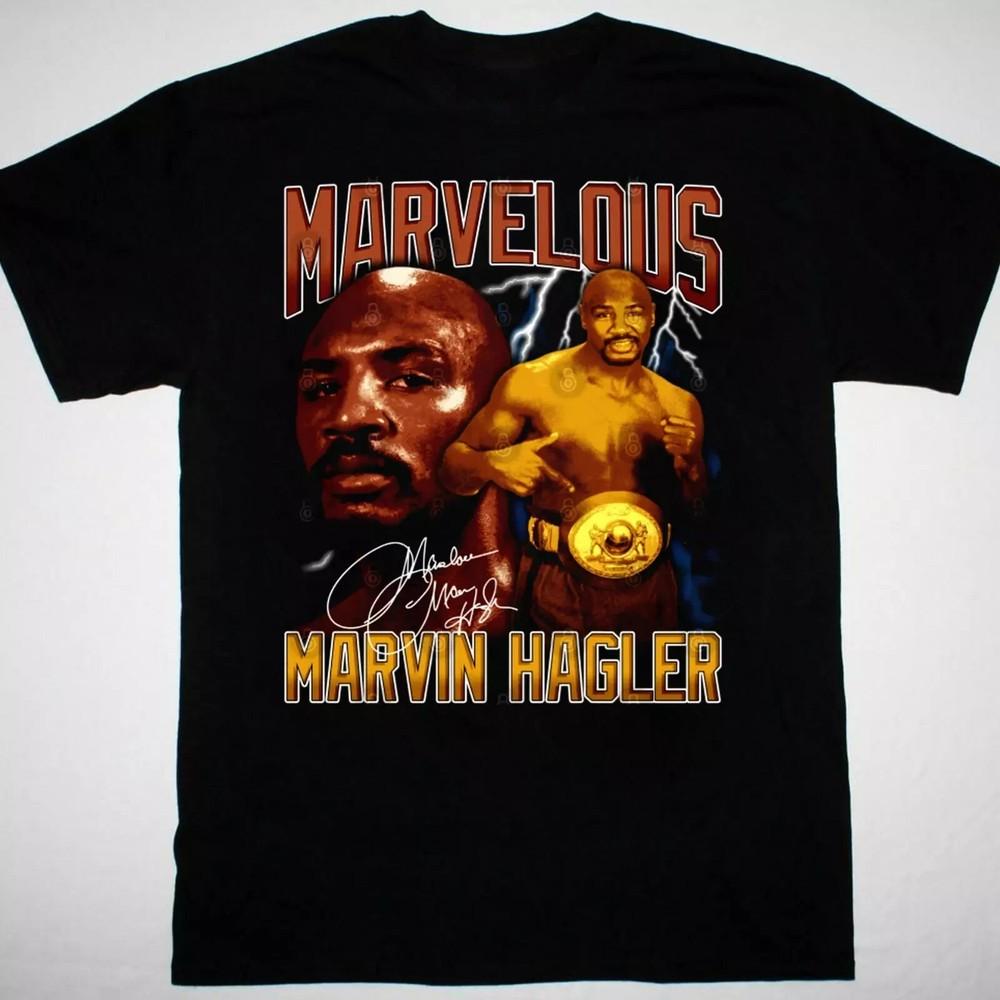 Marvelous Marvin Hagler collage T-shirt black Unisex All Sizes Unisex T-Shirt S