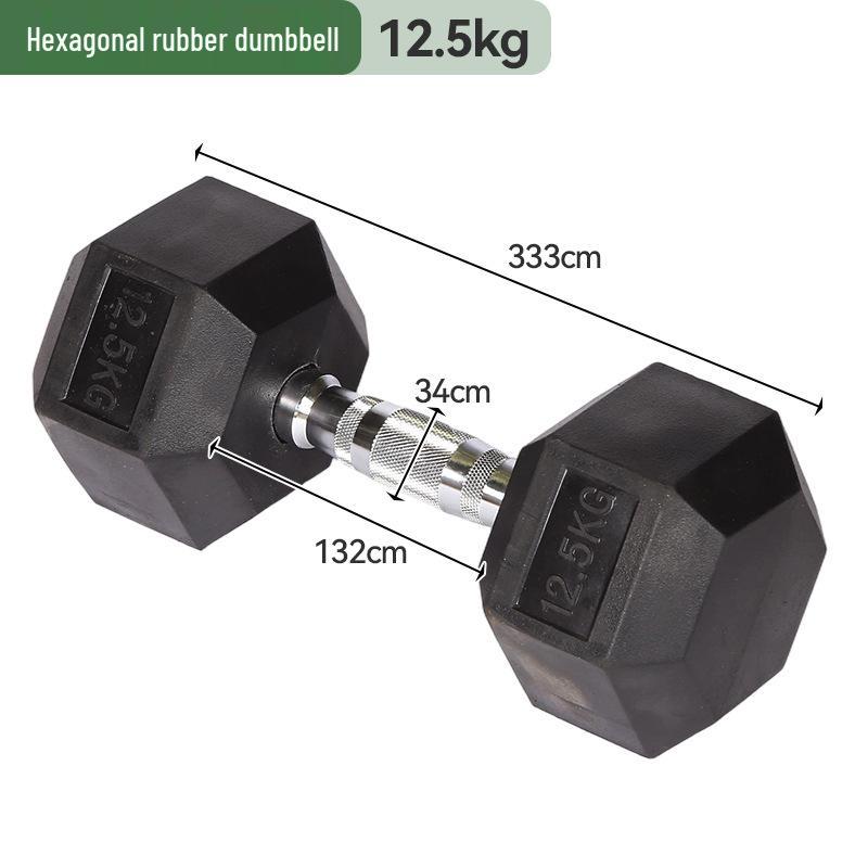 Non-slip Adjustable Rubber-Coated Hex Dumbbell for Women
