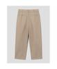 8SECONDS Cotton Wide Fit Half-Band Pants Beige