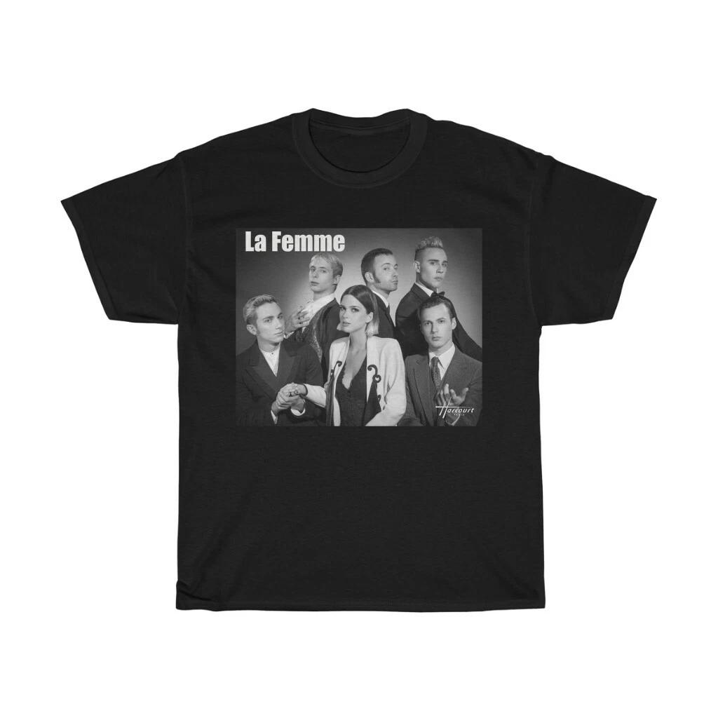 

La Femme Alt Indie French Rock Band Unisex Adult T-Shirt Heavy Cotton Tee 4XL