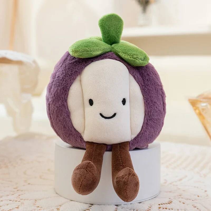 10 Styles Mini Fruit Plush Toys Watermelon Orange Apple Durian Banana Strawberry Toys Lively Cute Cartoon Fruit Kawaii Decor