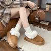 Fashion 2025 New Women's Autumn and Winter Thick Snow Boots Winter New Round Head Suede Anti-slip Wear-resistant Plush Short Boots