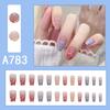24 teile/schachtel Schnelle Nägel Verschiedene Schmetterling 3D Blumen Einfache Nail art Aufkleber Tragbare DIY Fertige Künstliche Nägel