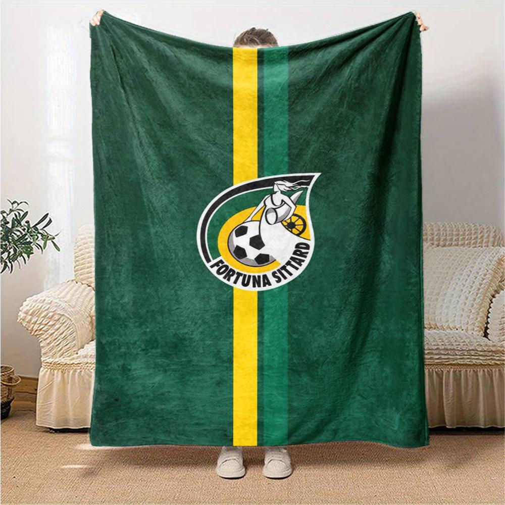 Coperta in Flanella con Stampa Fortuna Sittard Alta Qualità Calda Confortevole Coperta per Tutte le Stagioni Perfetta per Regali Decorazioni per la Casa