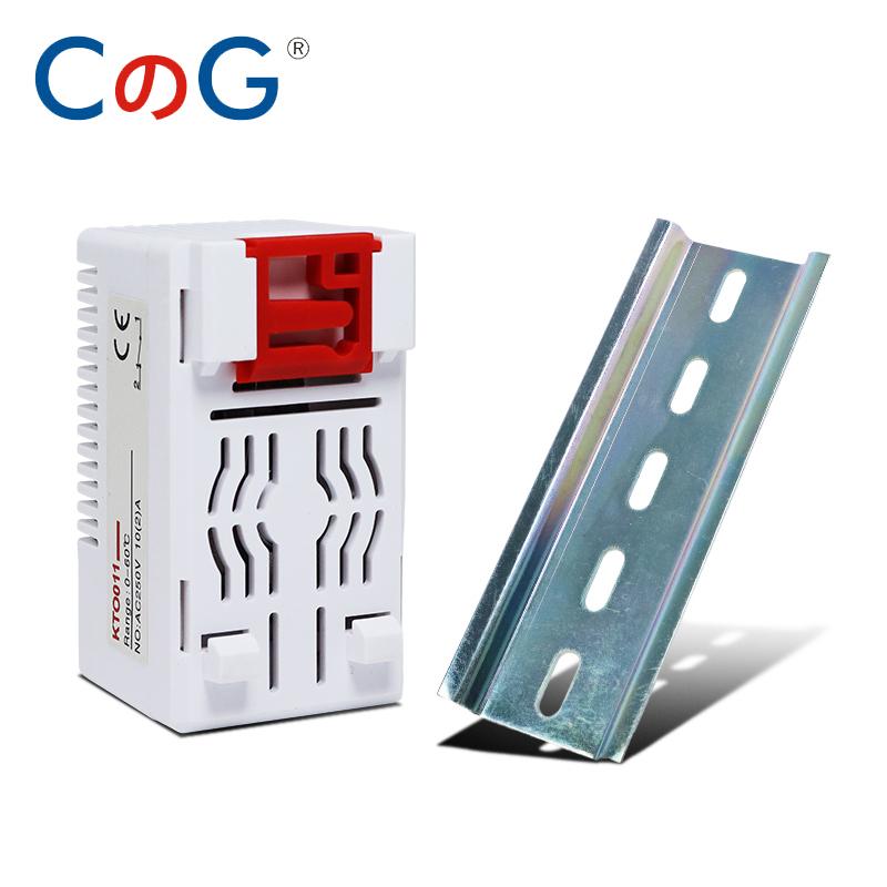CG KTO011 KTS011 NC/NO Cabinet Temperature Controller 0-60℃ DIN Rail Mechanical Thermoregulator Compact Bimetallic Thermostat