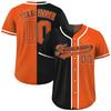 Individuelles geteiltes Baseballtrikot Personalisierter Teamname Nummer Herren Damen Jugend Softball Knopfleiste Uniform Atmungsaktive Geschenk-T-Shirts