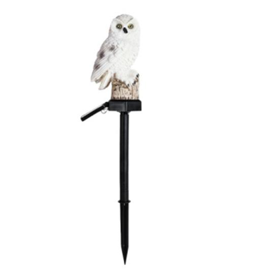 Solar Animal Stake Light Resin Owl Panda Frog Garden Lights Waterproof Outdoor Landscape