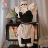 Sexy lingerie retro split sexy halter apron little maid cosplay