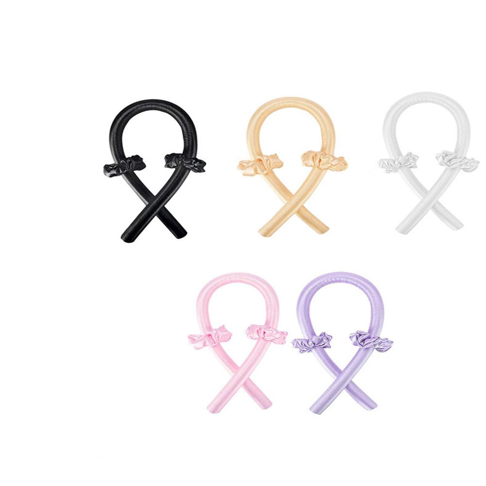 1pcs No Heat Curling Iron With Lazy Use People Naturally Do Not Hurt Hair Modeling Tools Big Wave Curling Iron Suitable For Nigh