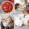 Tart Tin + Baking Bowls, Ceramic, White, 7 Pcs.