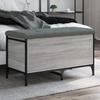 VidaXL Storage Bench, Storage Chest with Cushion, Organizer for Clothes Toys Hallway Living Room, Modern, Sonoma 835145