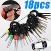 18-teiliges Auto-Terminal-Entfernungs-Kit Box Drahtstecker-Verbinder-Extraktor-Abzieher Freigabestift-Extraktor-Set Terminal-Stecker Reparaturwerkzeuge