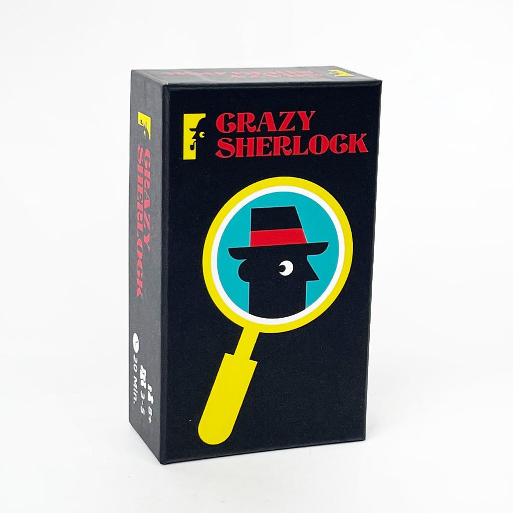 Crazy Sherlock Card Game Instant Fun Minimalist Style Family Game