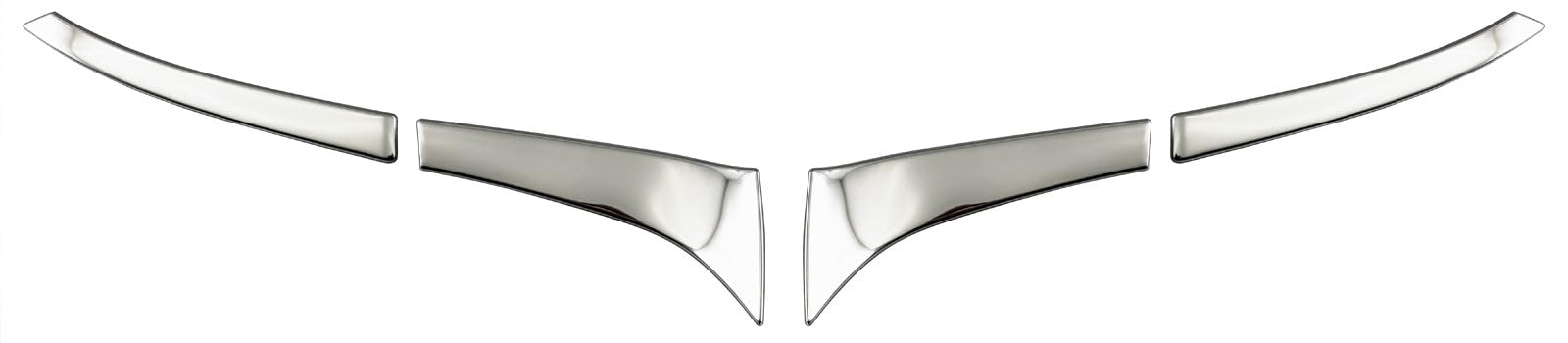 BRIGHTZ GR Yaris MXPA12 GXPA16 Mirror Stainless Steel Plated Mirror Undermold and 2010 GR Yaris Ultra-High (4-Piece Set) [MIR-ETC-090] 2012, 2016,