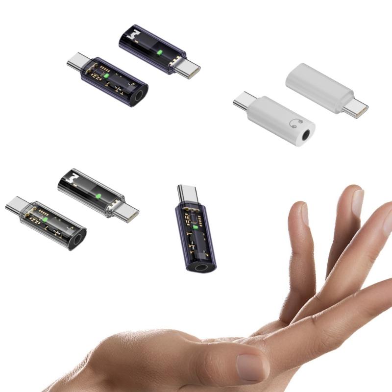 1Pcs Earphone Aux Adapter Type C To 3.5Mm Audio Adapter For Phone 15 Galaxy S24 S23 Ultra Usb Type C To 3.5Mm Aux Adapter