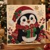 2D Flat Christmas Craft Kit Wood Framed Living Room Wall Art DIY  Painting Kit  Home Decor