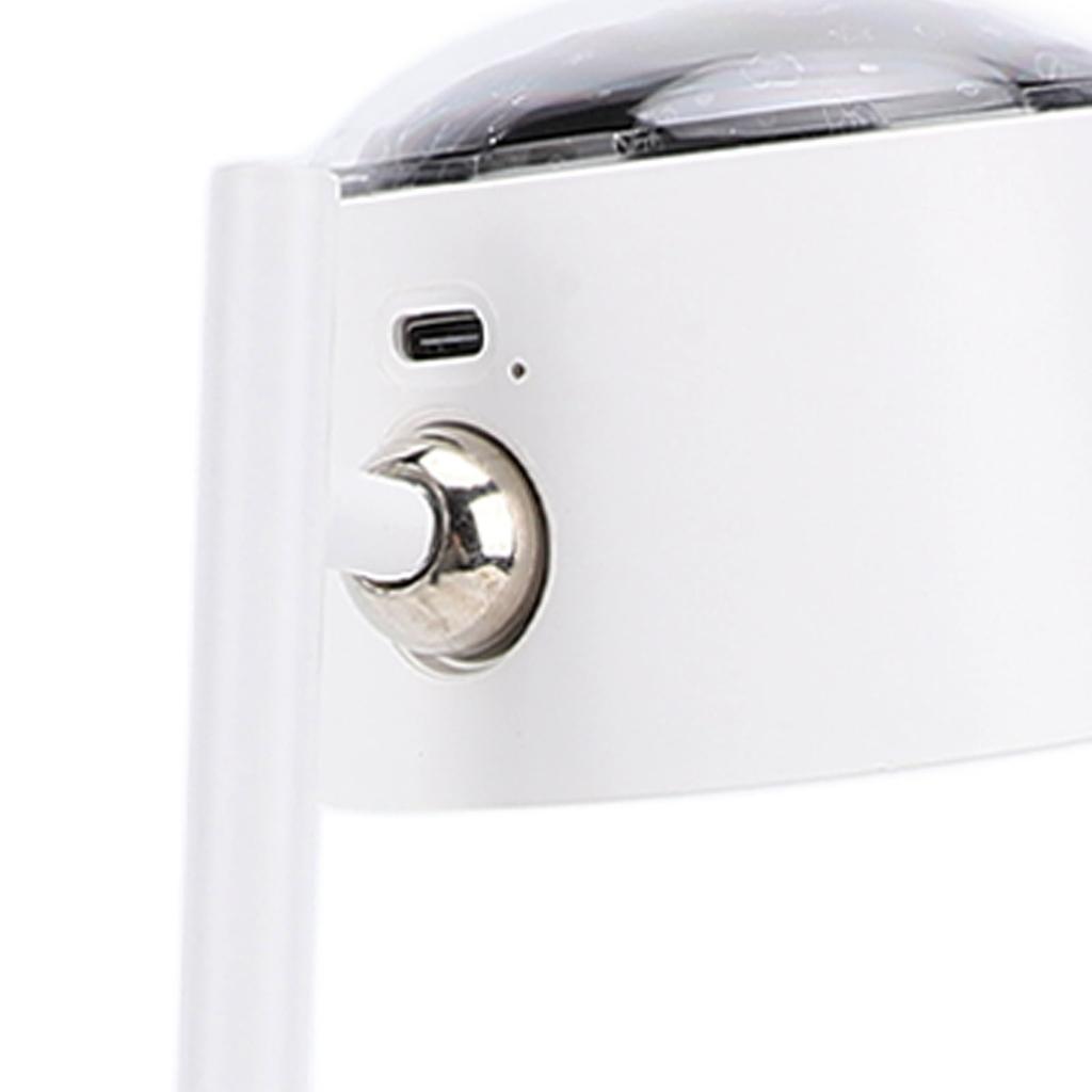Projection Lamp Rechargeable Eye Caring Stylish Look Dimmable Gooseneck Table Lamp for Reading Living Room Bedroom