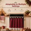 Ruffle Trim Oven Door Curtain Rural Style Christmas Oven Skirt  Kitchen Decor