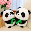 Panda Giant Gluttony Plush Toy Holding Bamboo Doll Travel Souvenirs Gifts Child