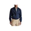 Polo Ralph Lauren FW22 Logo Print Casual Polo Long Sleeve Jacket Men Jackets Navy-Blue MNPOOTW16020138-410