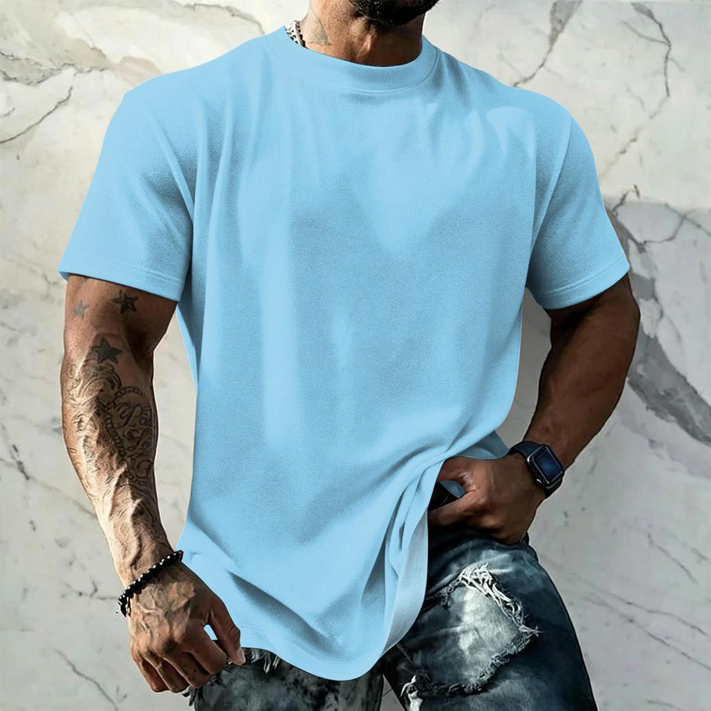 Men's Vintage Short Sleeve T Shirt Loose Fit Breathable Summer Sports Streetwear Casual Everyday Basic Top