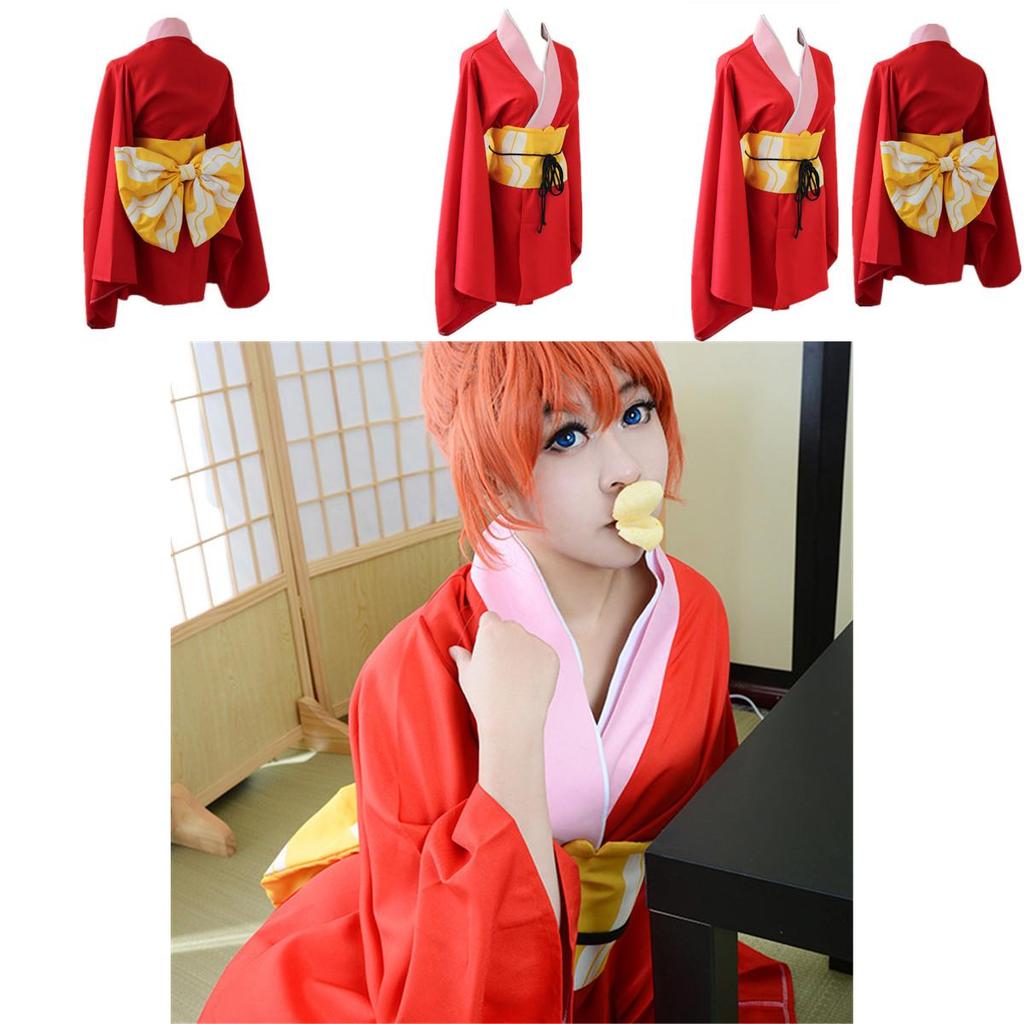 Exquisite Gintama Kagura Kimono Suit Cosplay Costume Outfit For Anime Lovers