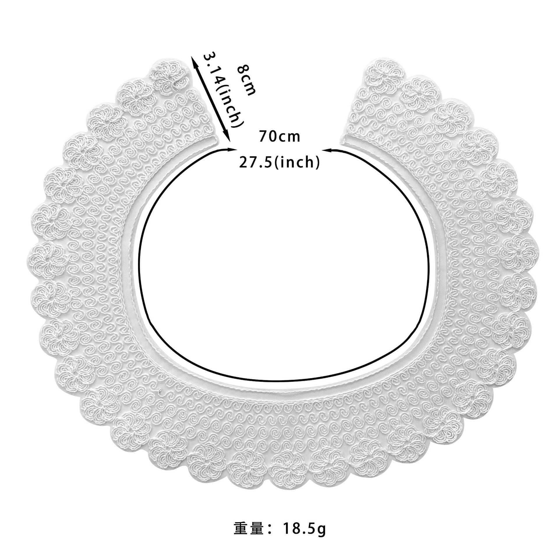 

Белый Сетчатый Ажурный Кружевной Декоративный Накладной Воротник для Одежды, Рубашки, Свитера, Платья