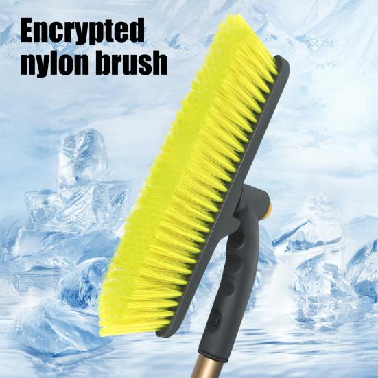 Extendable Car Snow Brush Ice Scraper Heavy-duty Snow Shovel with EVA Grip Snow Removal Tool for Windshield