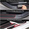 Car Rear Bumper Protector Guard, 35.4 * 2.76 Inch Universal Rubber Scratch-Resistant Trunk Door Sill Protector, Scratch-Resistant Rubber Guard, Car