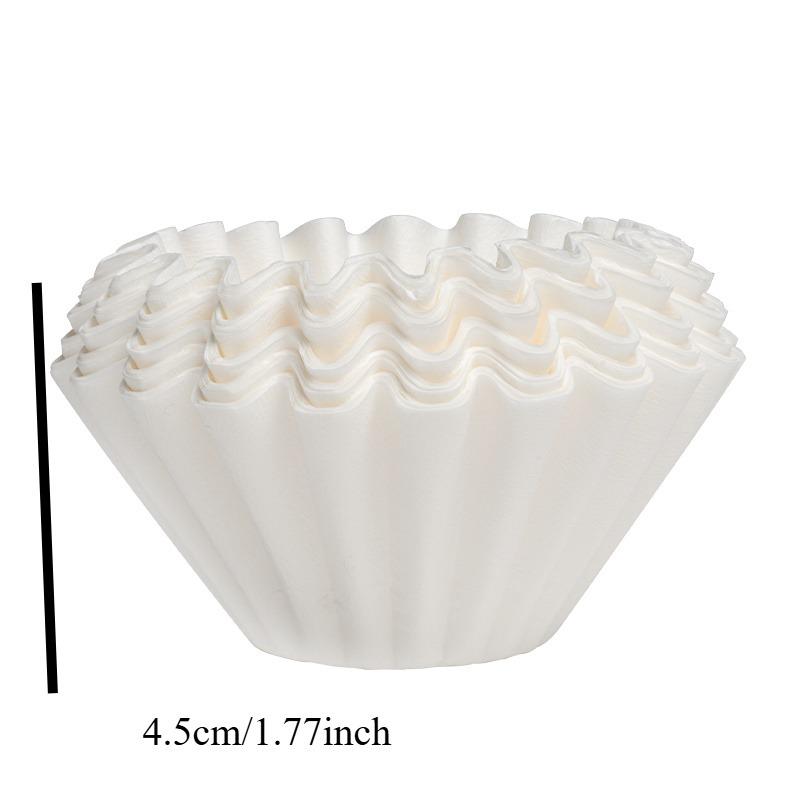 Coffee Pot Filter Paper By Hand Drip Cup 50pcs Coffee Machine Filter Fan Cake shape&V-shaped
