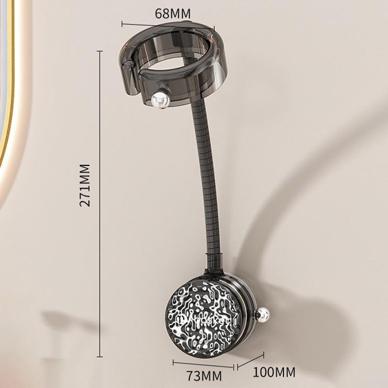 Suction Cup Lazy Hair Dryer Curling Wand Storage Rack Bathroom Toilet Punch-Free Bracket Straight Hair Storage Hair Dryer Rack