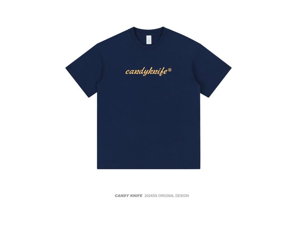Trendy Unisex Simple Print Cotton T-Shirt - Short Sleeve Summer Style