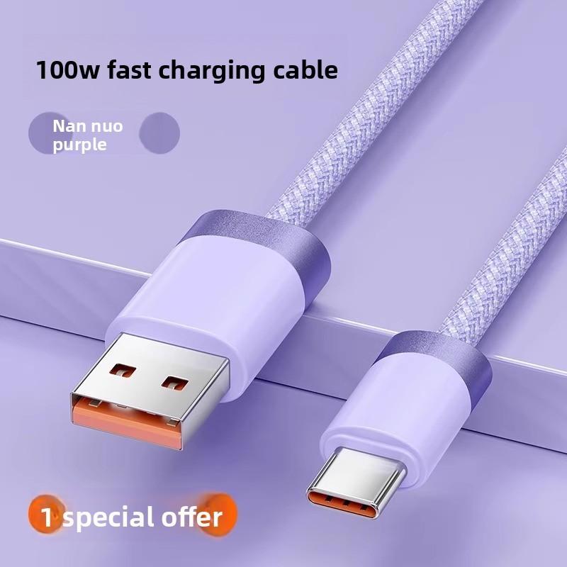 Typec Fast Charging Cable 100w Power Delivery Data Line For Huawei Oppo Xiaomi And Honor Smartphones