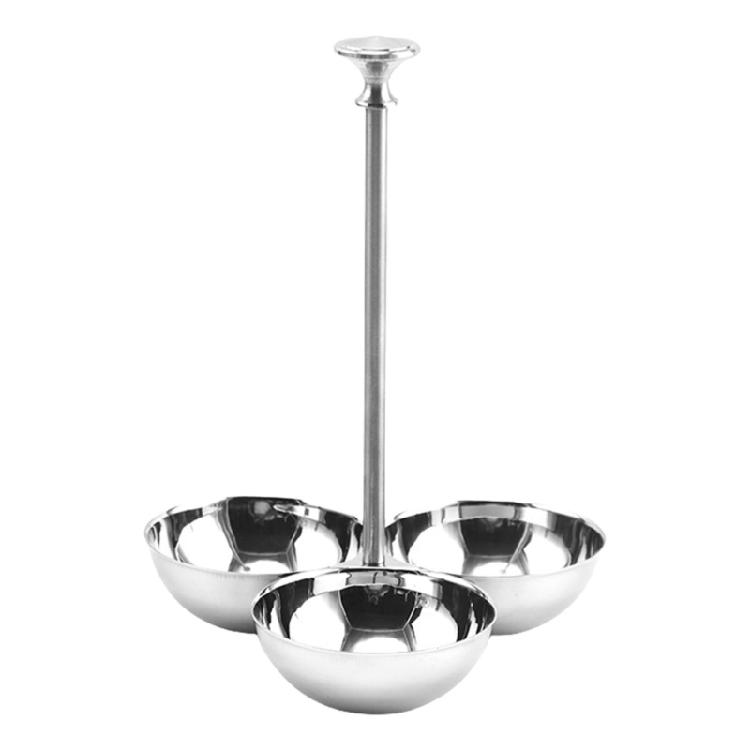 Multi Functional Stainless Steel Snacks Rack Efficient Candy Nut Serving Bowl For Home Parties And Campings