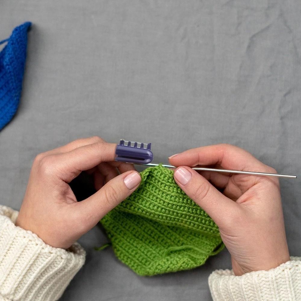DIY Craft Yarn Guides Knitting Thimble Ring Apparel Sewing Supplies Stitch Calculator Knitting Calculator Counter Ruler