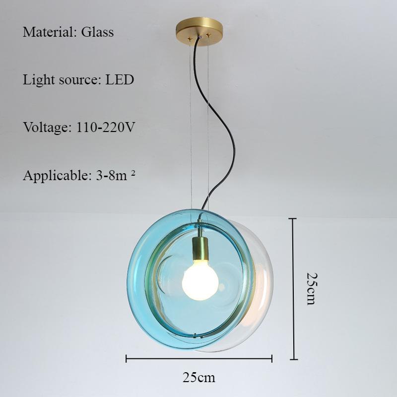 

Macaron Красочные стеклянные люстры Nordic Light Роскошные лампы для гостиной, спальни, подвесные лампы, лампы для домашнего декора, эстетика Warm White синий