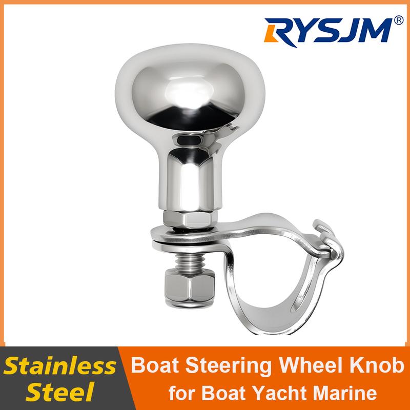 316 Stainless Steel Steering Wheel Knob Auxiliary Boosters Ball Handle Steering Wheel Tool Booster Spinner Knob Boat Accessory