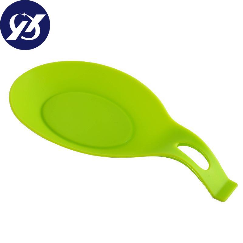 Silicone Heat Insulation Pad Kitchenware Pad Creative Soup Spoon Dish Pad Spoon Pad Spoon Holder Kitchen Gadget Tableware Anti-Scald Soup Spoon Pad