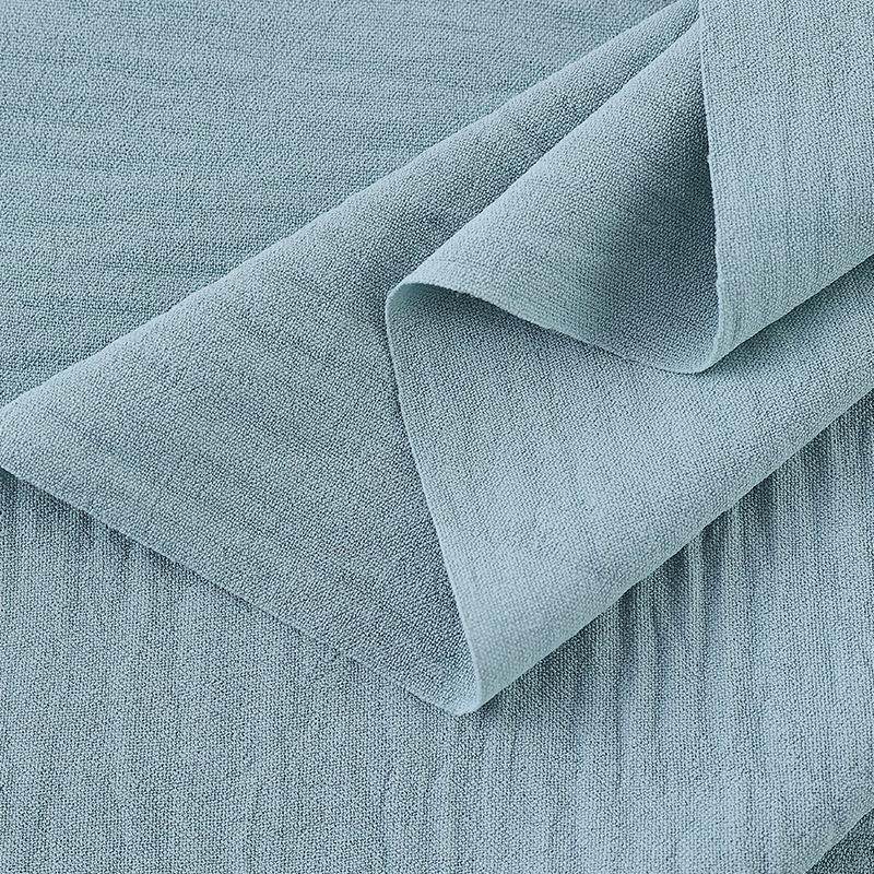 Solid Color Ice Silk Crepe Polyester Fabric, Soft and Micro-Elastic, Ideal for Robe and Hanfu Garments
