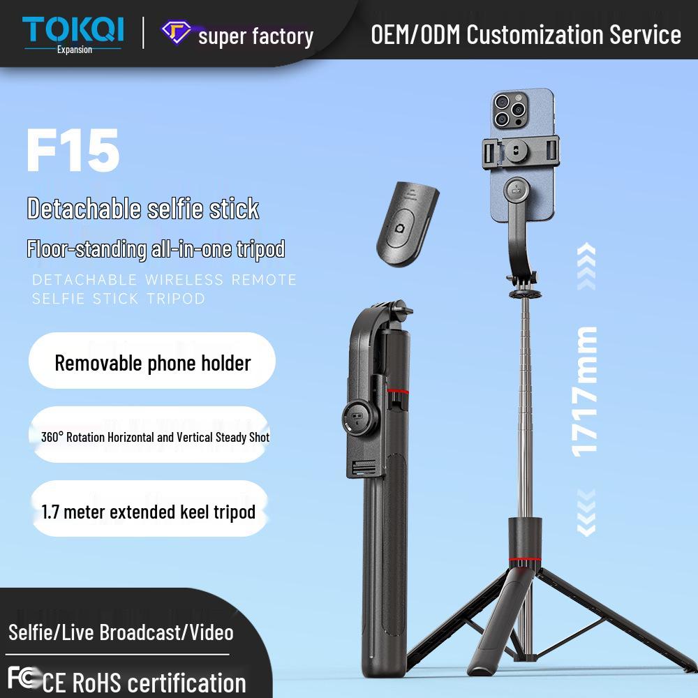1.7m Bluetooth Selfie Stick & Tripod with Remote for Mobile Phones