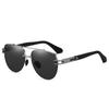 aoron Polarized Men's Large Frame Borderless Sunglasses Fashion Metal Sunglasses Glasses