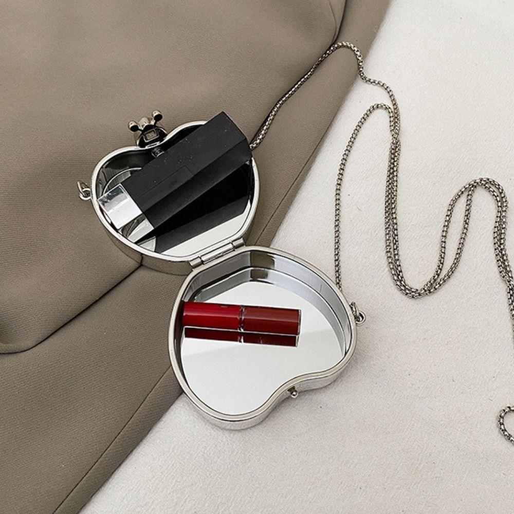 Gold/Silver Banquet Chain Bag Elegant Mini Lipstick Bag Handbag Rhinestone Evening Bag Women