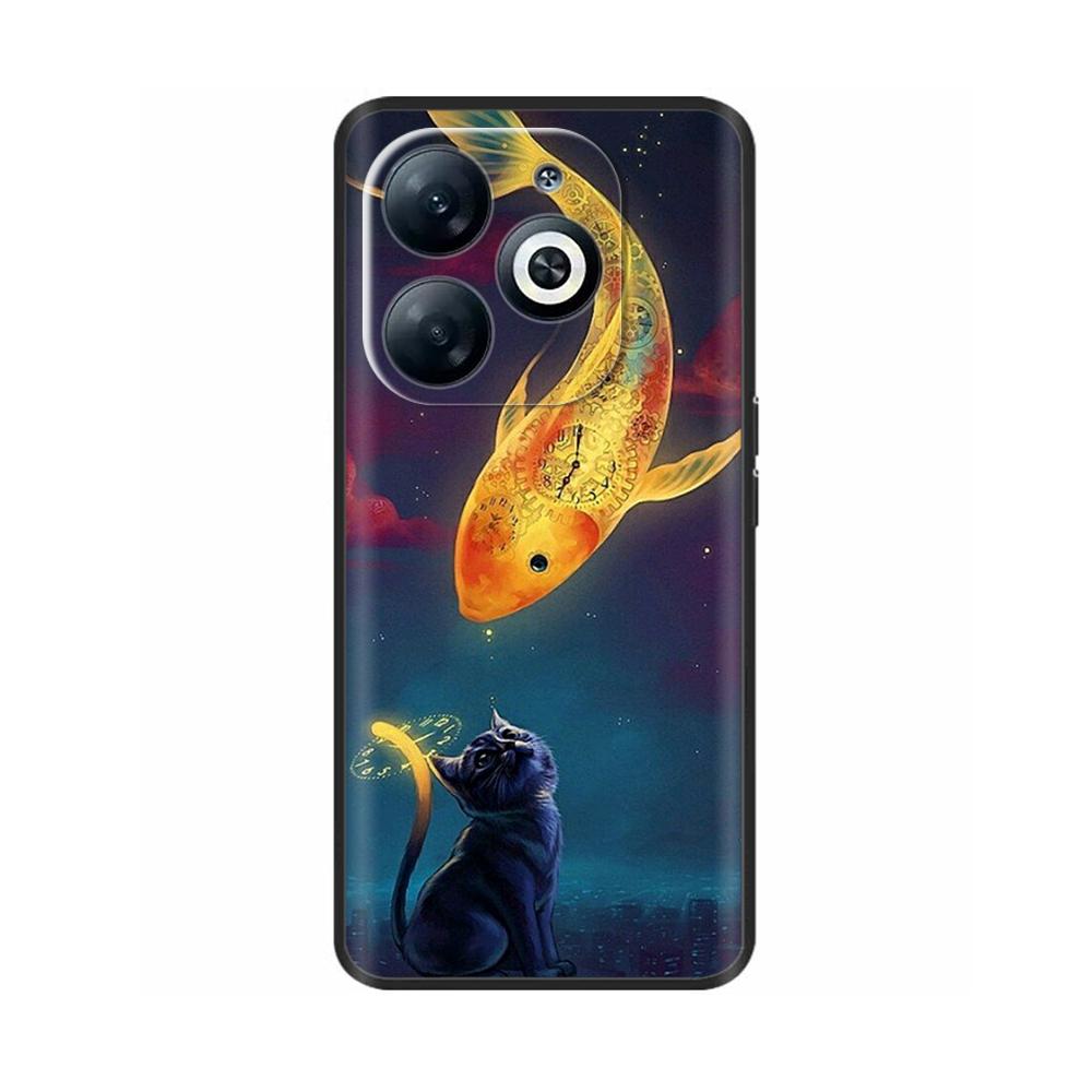 Phone Case For Infinix Smart 8 8pro 8Plus Cute Cartoon Painted Back Cover Soft TPU Bumper For Infinix Smart 8 Pro Plus Case Capa