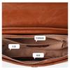 Aidrani  Crocodile Pattern Brown Shoulder Bag Retro Flap Handbag with Metal Lock