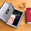 Creative Iron Book Safe: Password Protected Money Storage Box for Home or Office.