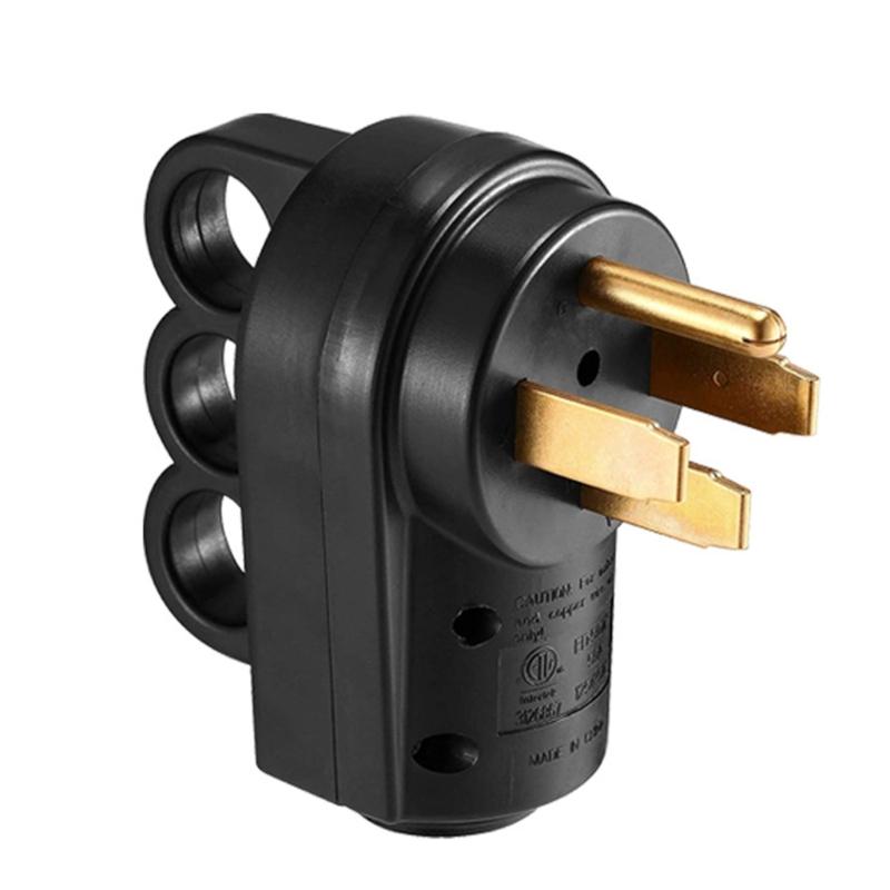 

Sturdy 125V Electrical Plug 50A Power Plug for American Motorhome Ensuring Safe Power Connection During Outdoor