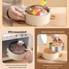 Ruhan Bear Handle Stainless Steel Insulated Lunch Box