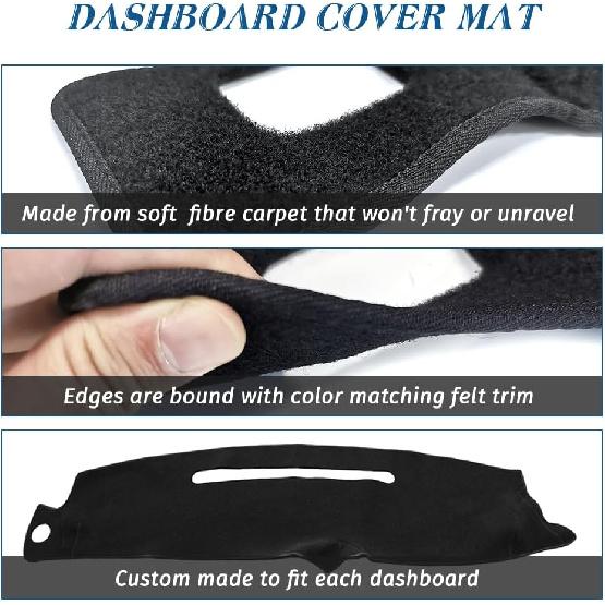Dashboard Dash Cover Mat Compatible With 1997-2000 Chevy Chevrolet/GMC C1500 C2500 C3500 K1500 K2500 K3500 1997-1999 GMC Yukon/Chevy Tahoe Suburban