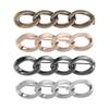 Zinc Zinc Alloy Pants Button Tightener Waist Buckle Twist Chain Brooches Jean Fit Tighten Buckles  Party